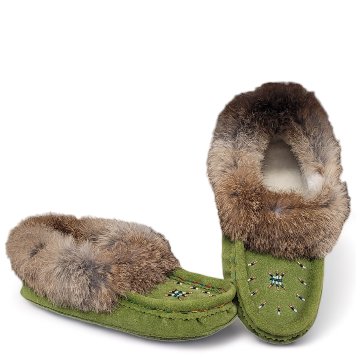 Moccasin Green Suede