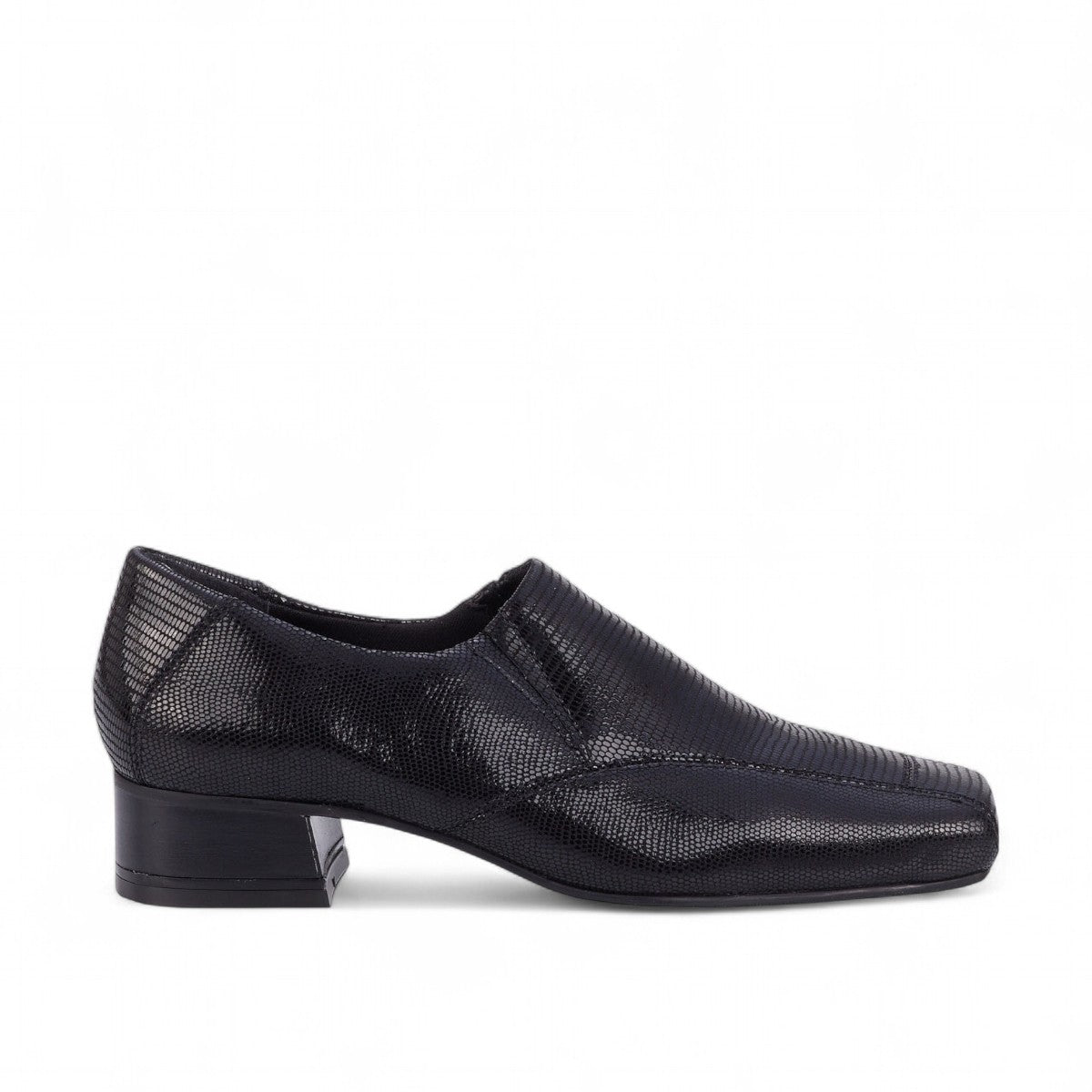 ROS HOMMERSON EAGAN BLACK PATENT LIZARD