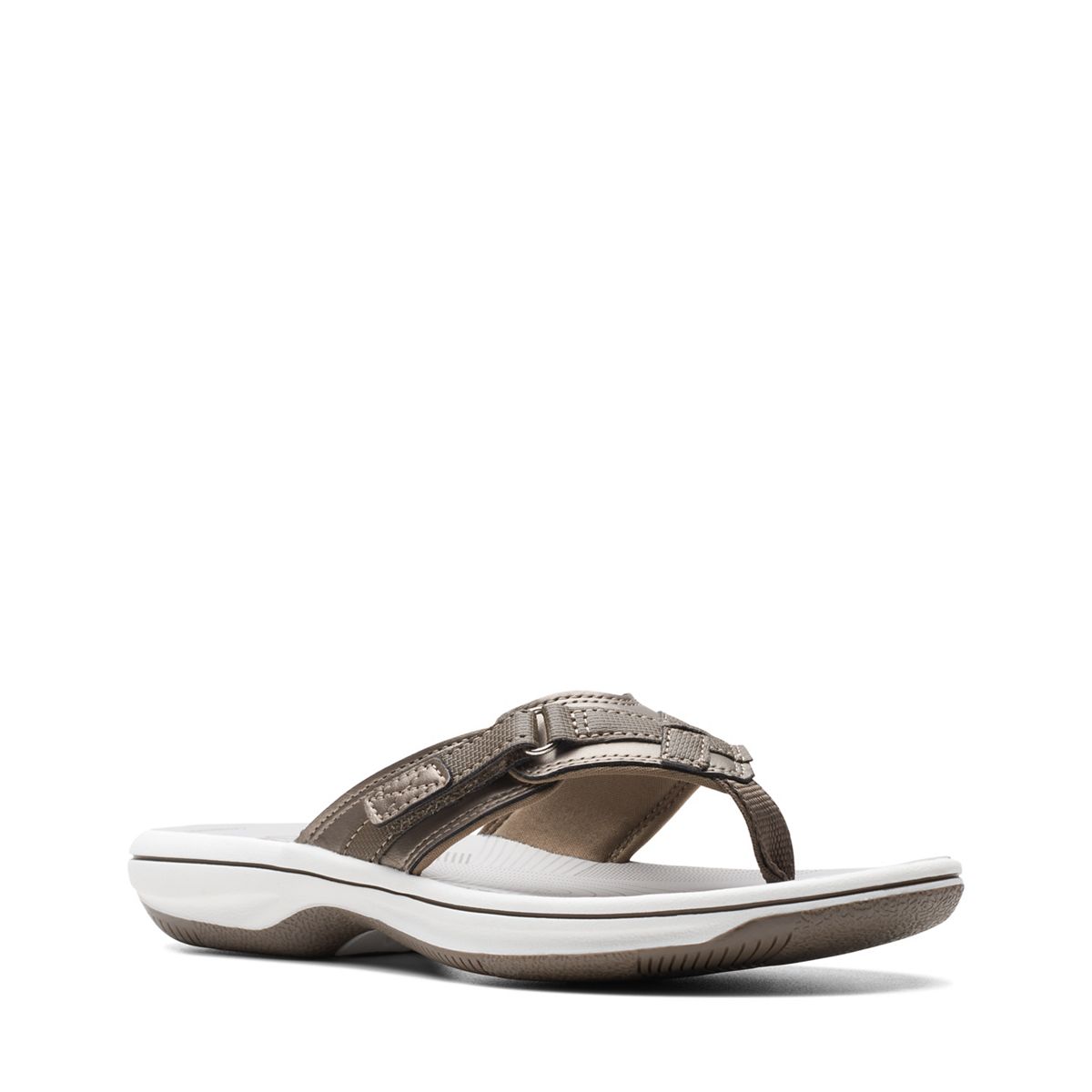 CLARKS BREEZE SEA - PEWTER SYNTHETIC
