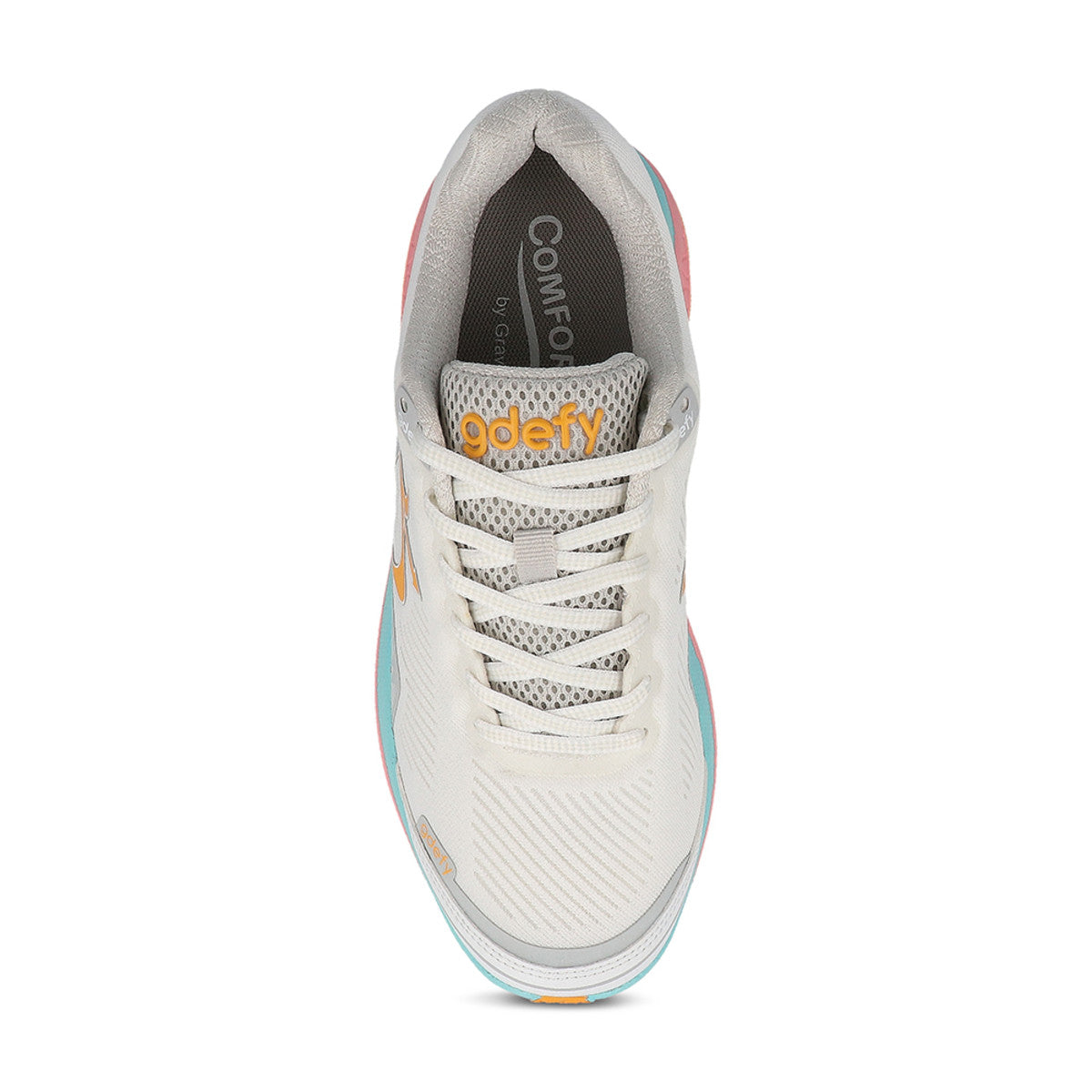 WOMEN'S GDEFY MIGHTY WALK ATHLETIC SHOES - WHITE/PINK