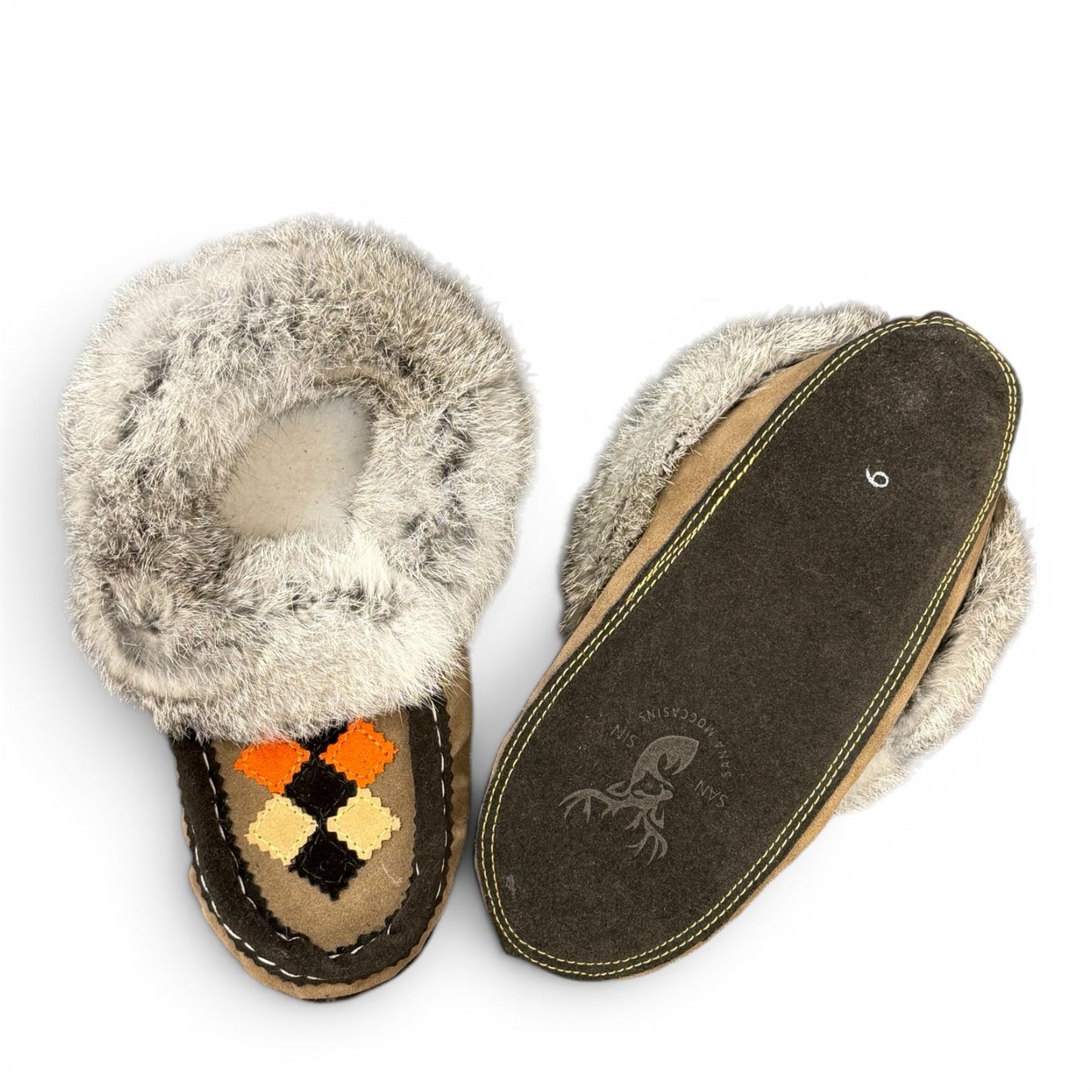 ALBERTA SUEDE MOCCASINS - BROWN