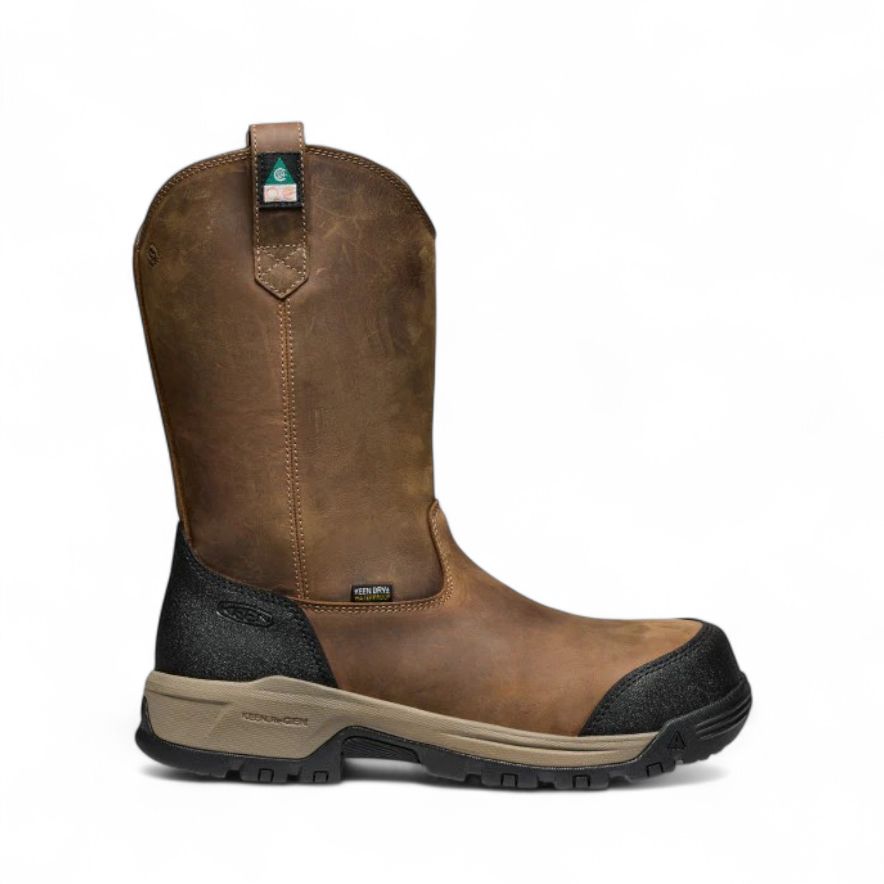 KEEN CSA EVANSTON PULL ON WP - BISON/BLACK