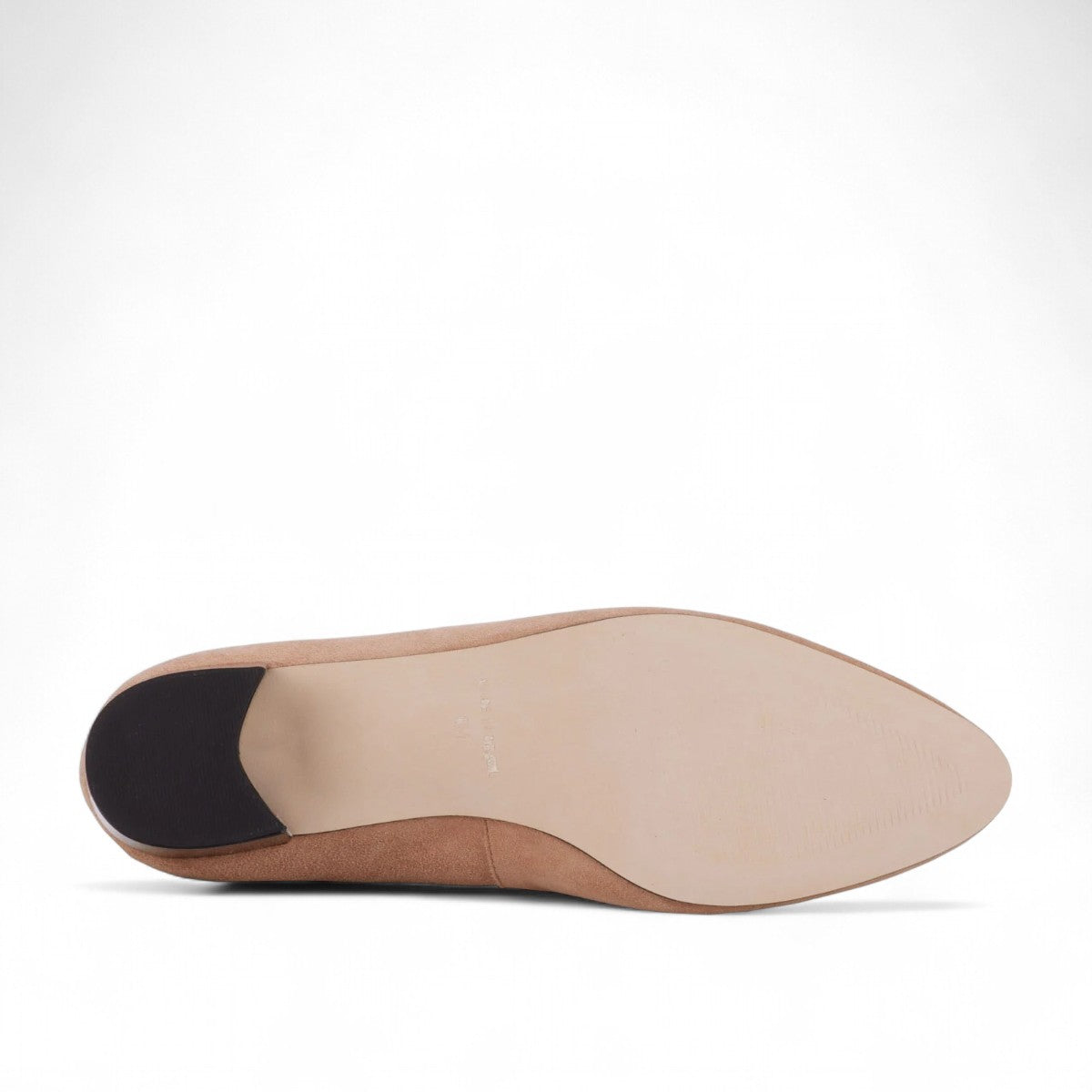 ROS HOMMERSON HONEY NUDE SUEDE/BLACK PATENT