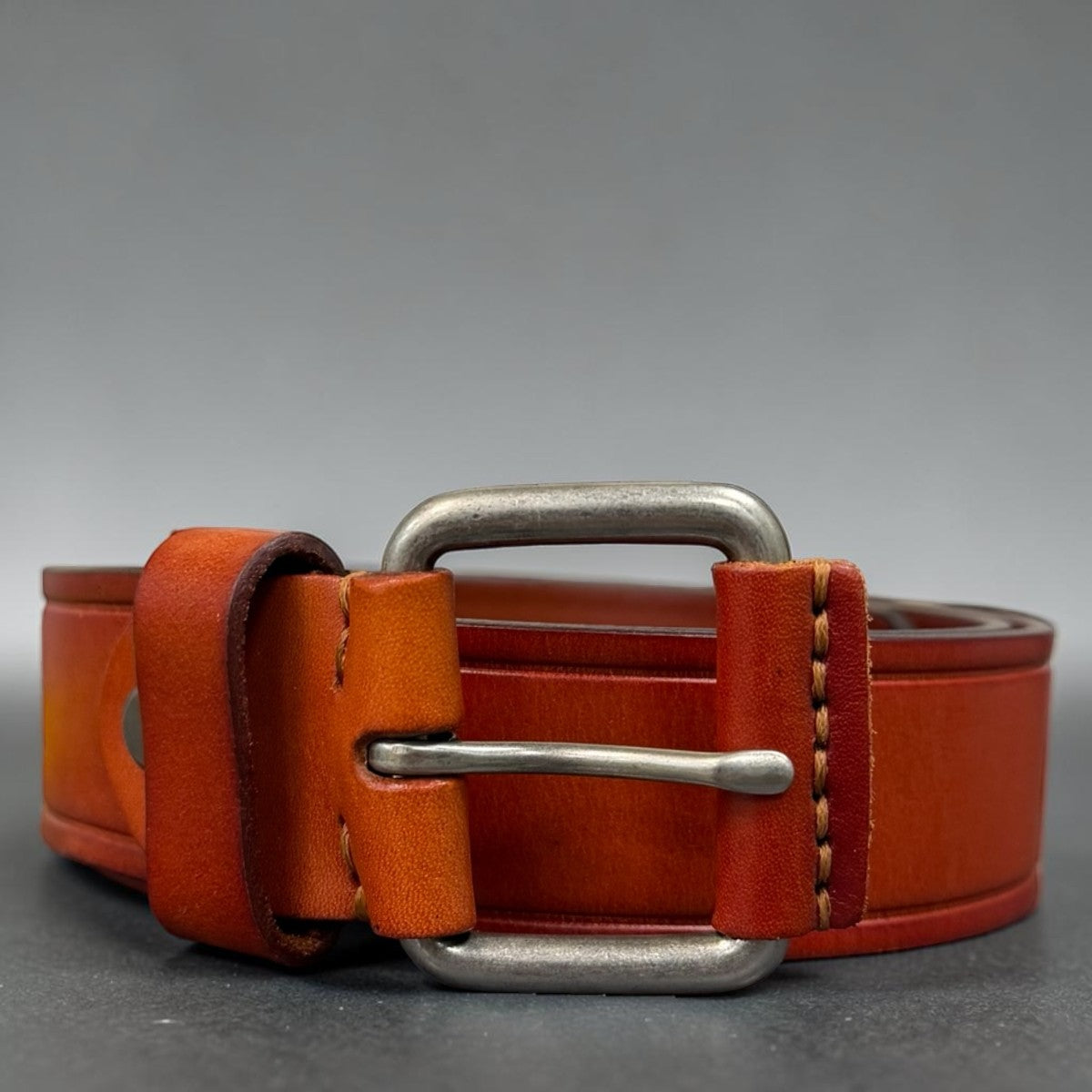 MEN'S GENUINE LEATHER BELT - LIGHT BROWN