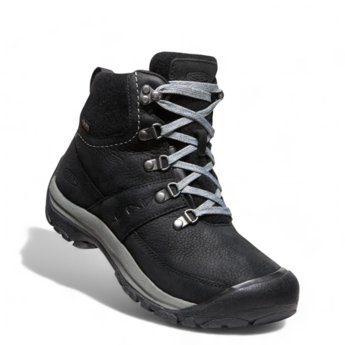 KEEN WOMEN'S KACI III WINTER WATERPROOF BOOT - BLACK/STEEL GREY