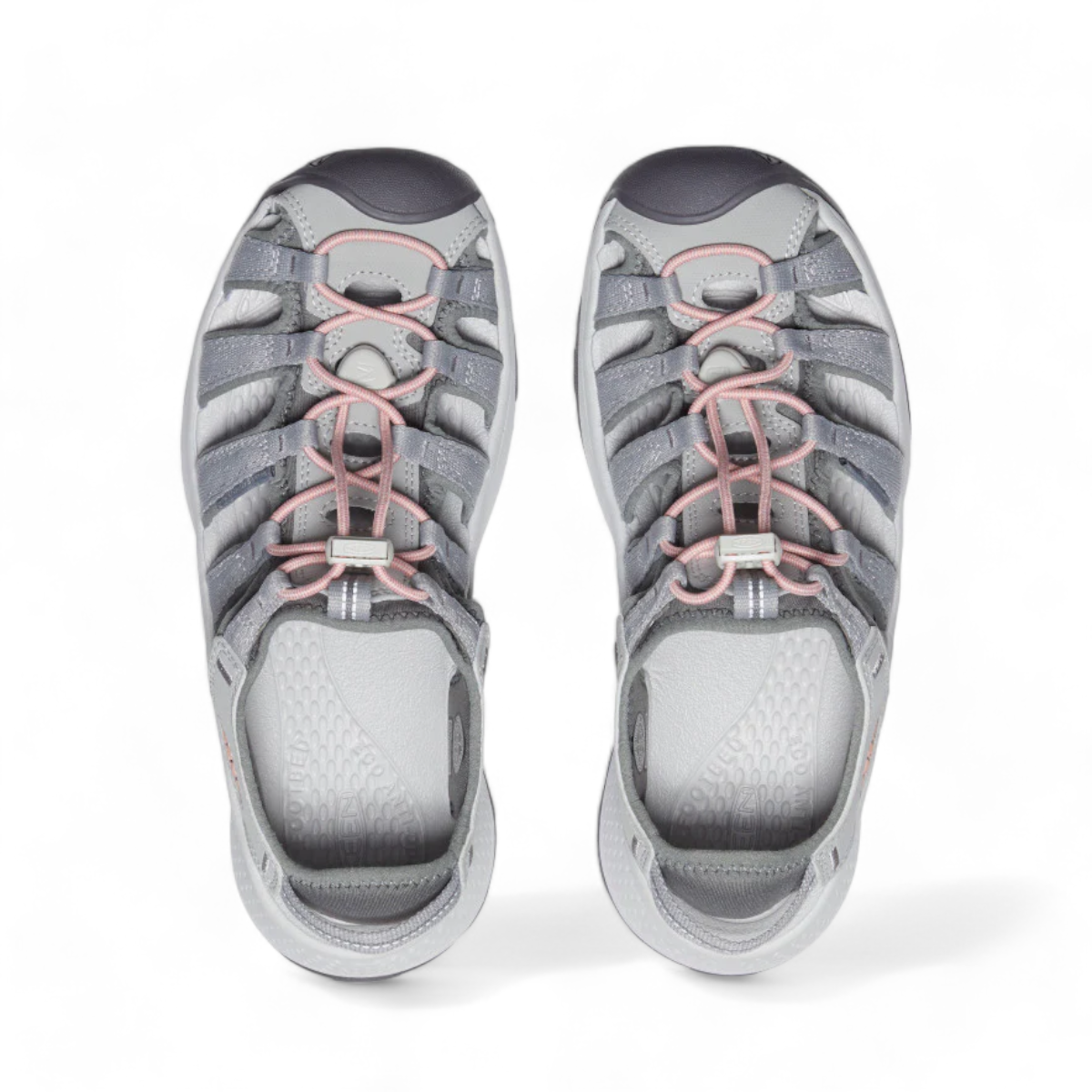 KEEN WOMEN'S ASTORIA WEST SANDAL - GRAY/CORAL