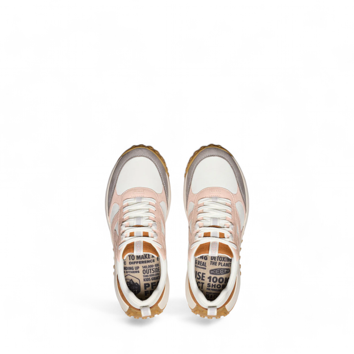 KEEN WOMEN'S KS86 LEATHER SNEAKER - MAPLE/CAMEO ROSE