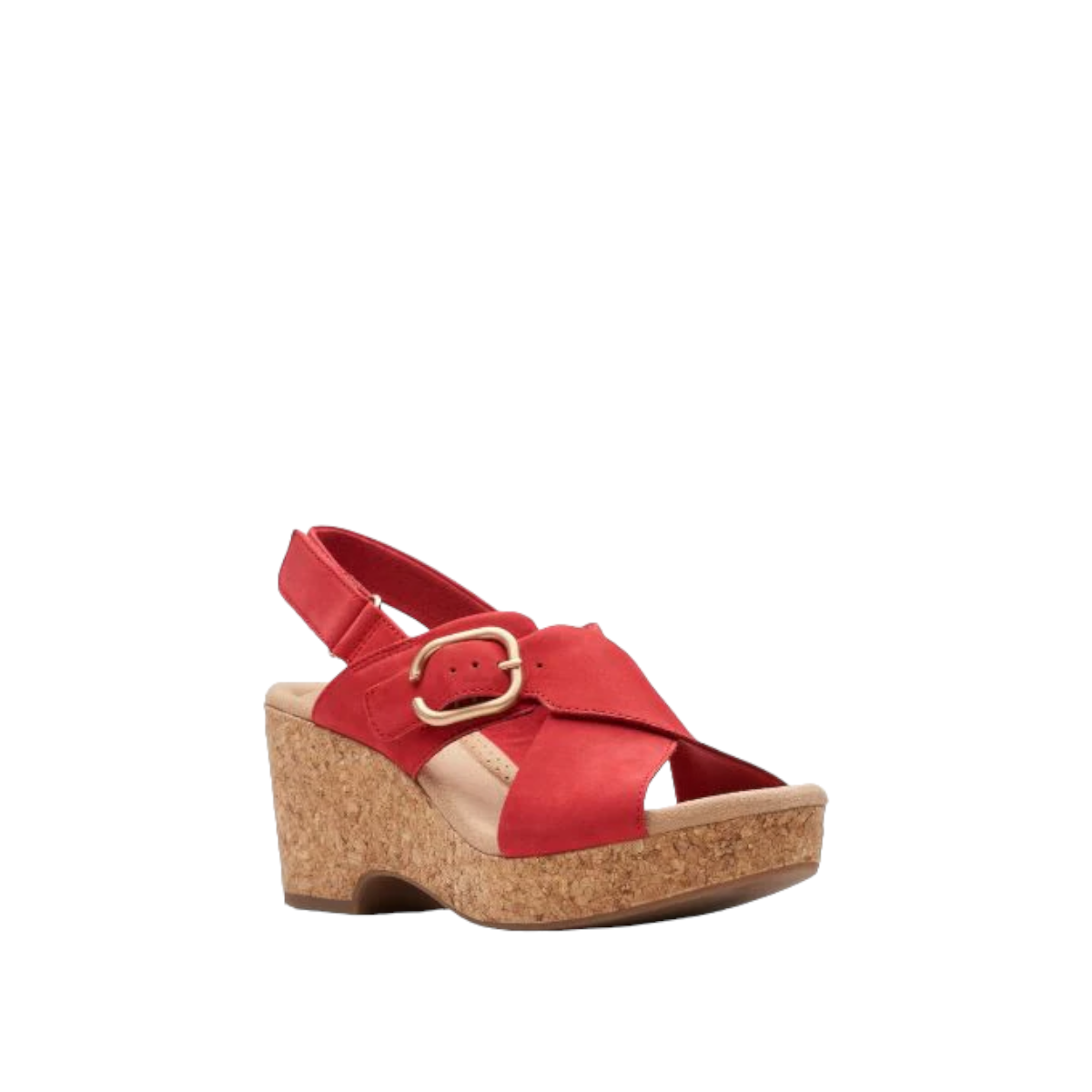 CLARKS GISELLE DOVE - CHERRY NUBUCK