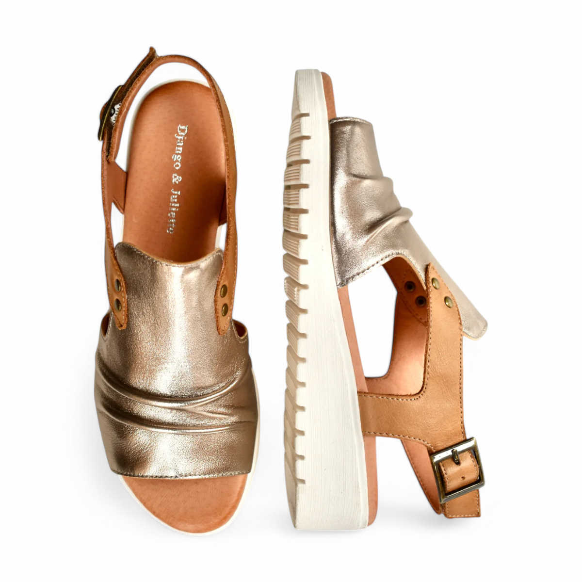 DJANGO & JULIETTE MADIS CHAMPAGNE-DK TAN