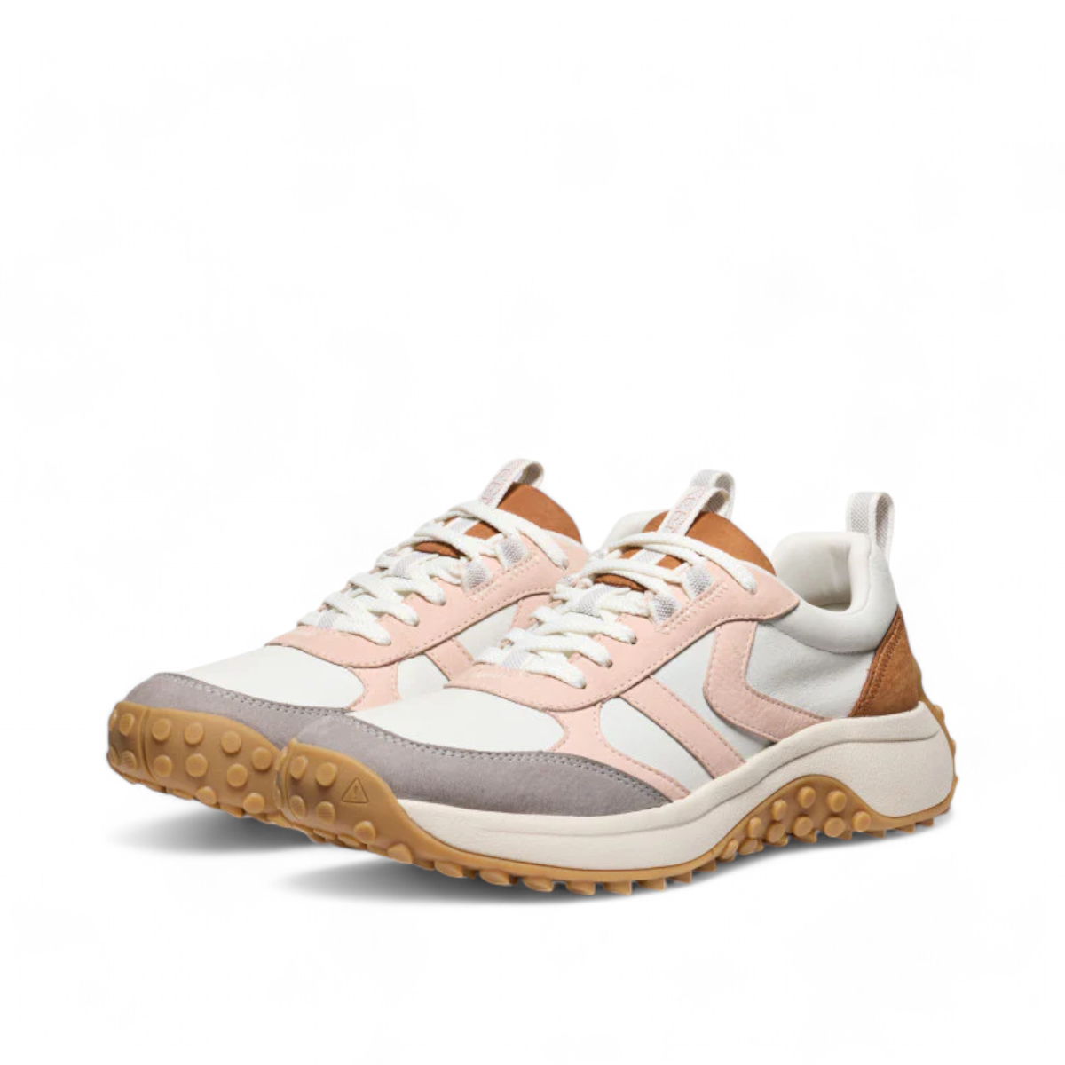 KEEN WOMEN'S KS86 LEATHER SNEAKER - MAPLE/CAMEO ROSE