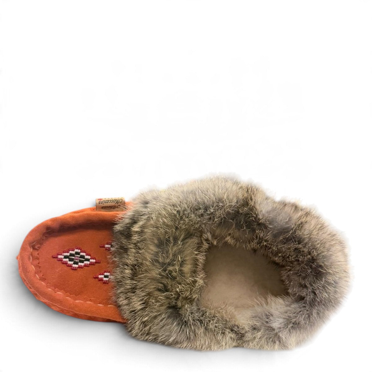 ALBERTA SUEDE MOCCASINS / ORANGE