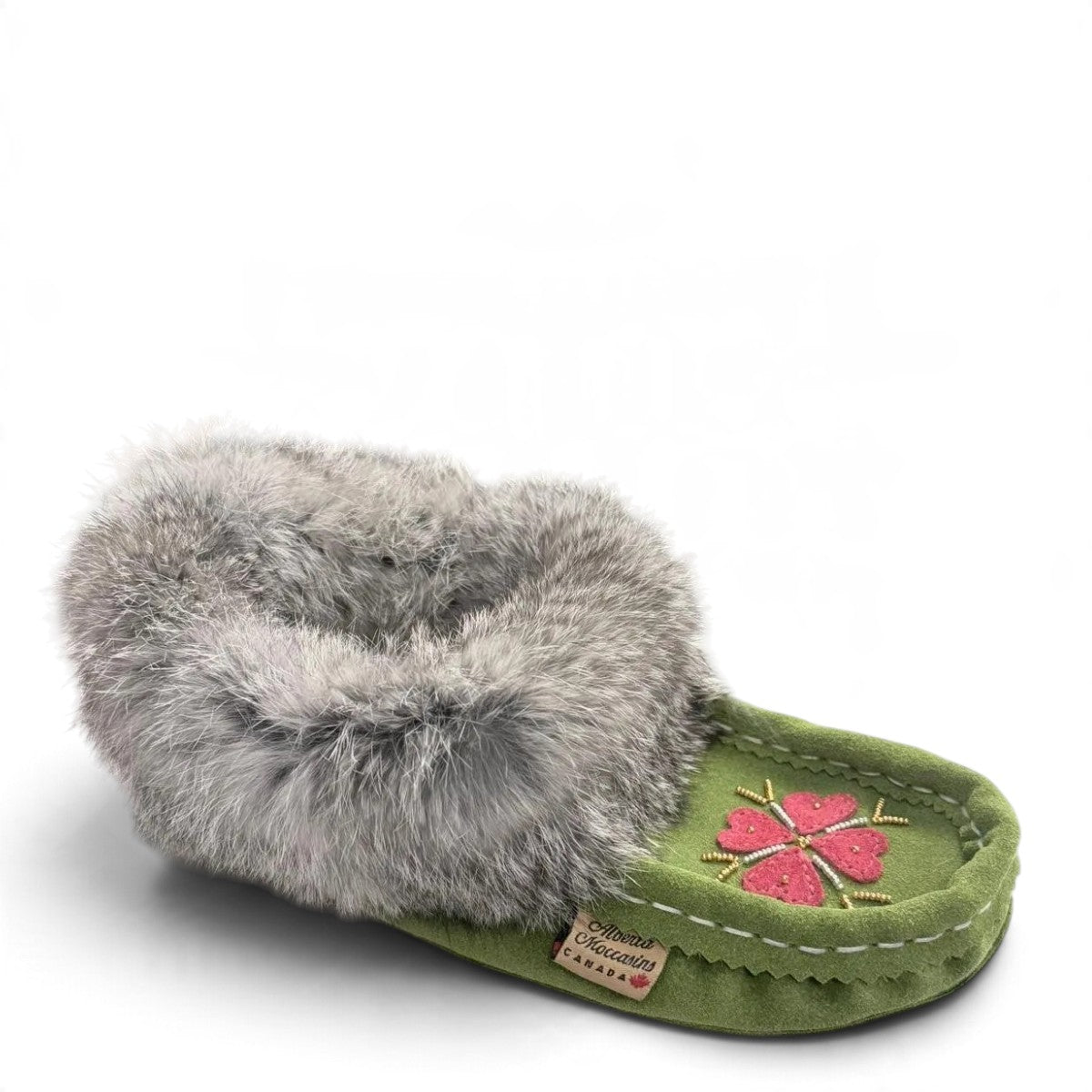 ALBERTA SUEDE MOCCASINS / GREEN