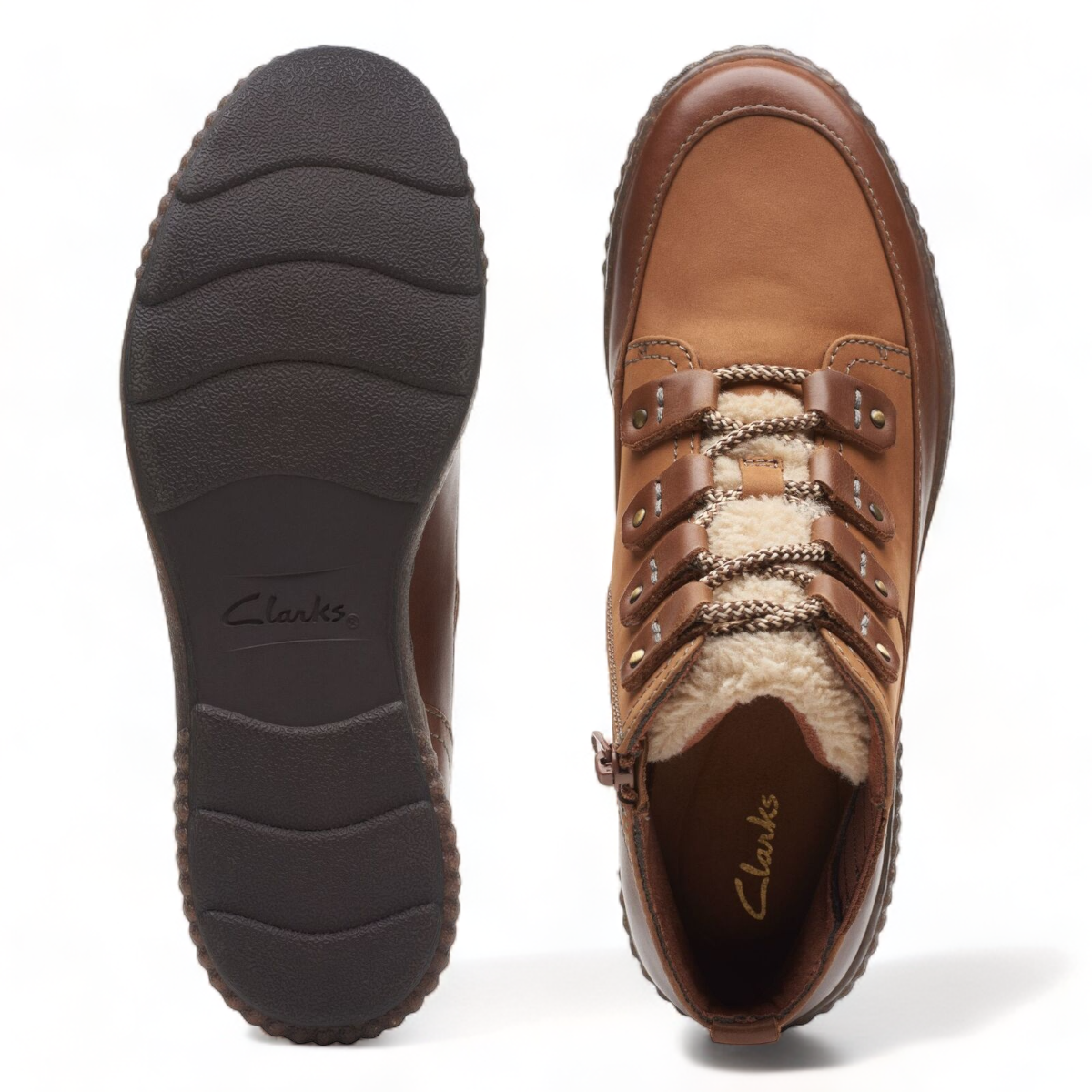 CLARKS MAGNOLIA MOON - DARK TAN