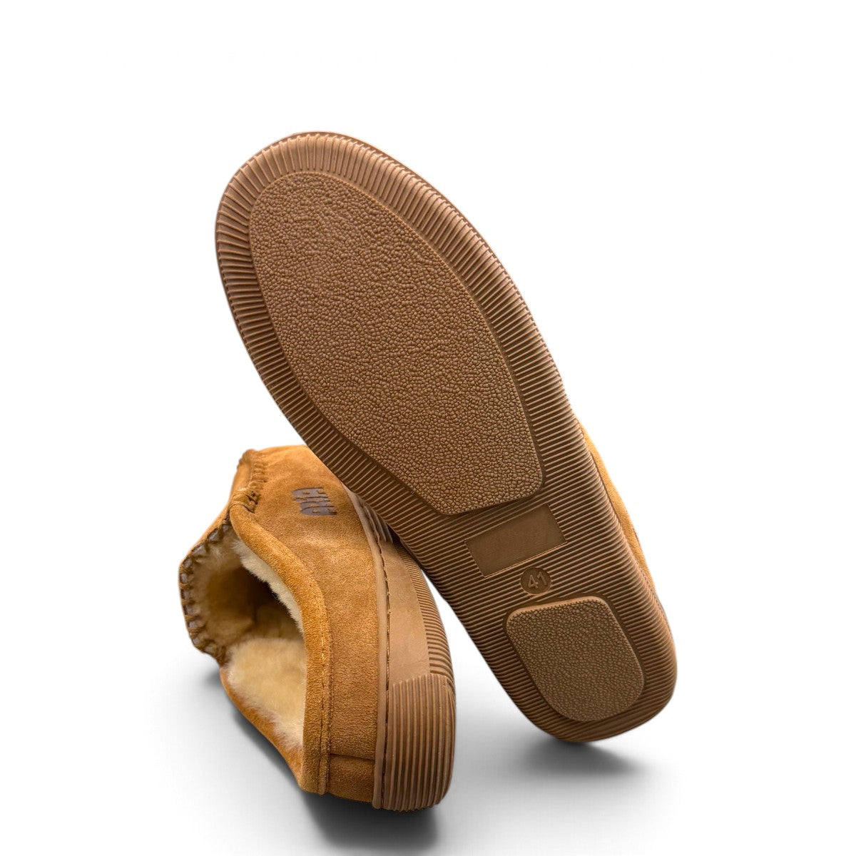 ARIA LAVASAN MOCCASIN SLIPPERS - TAN