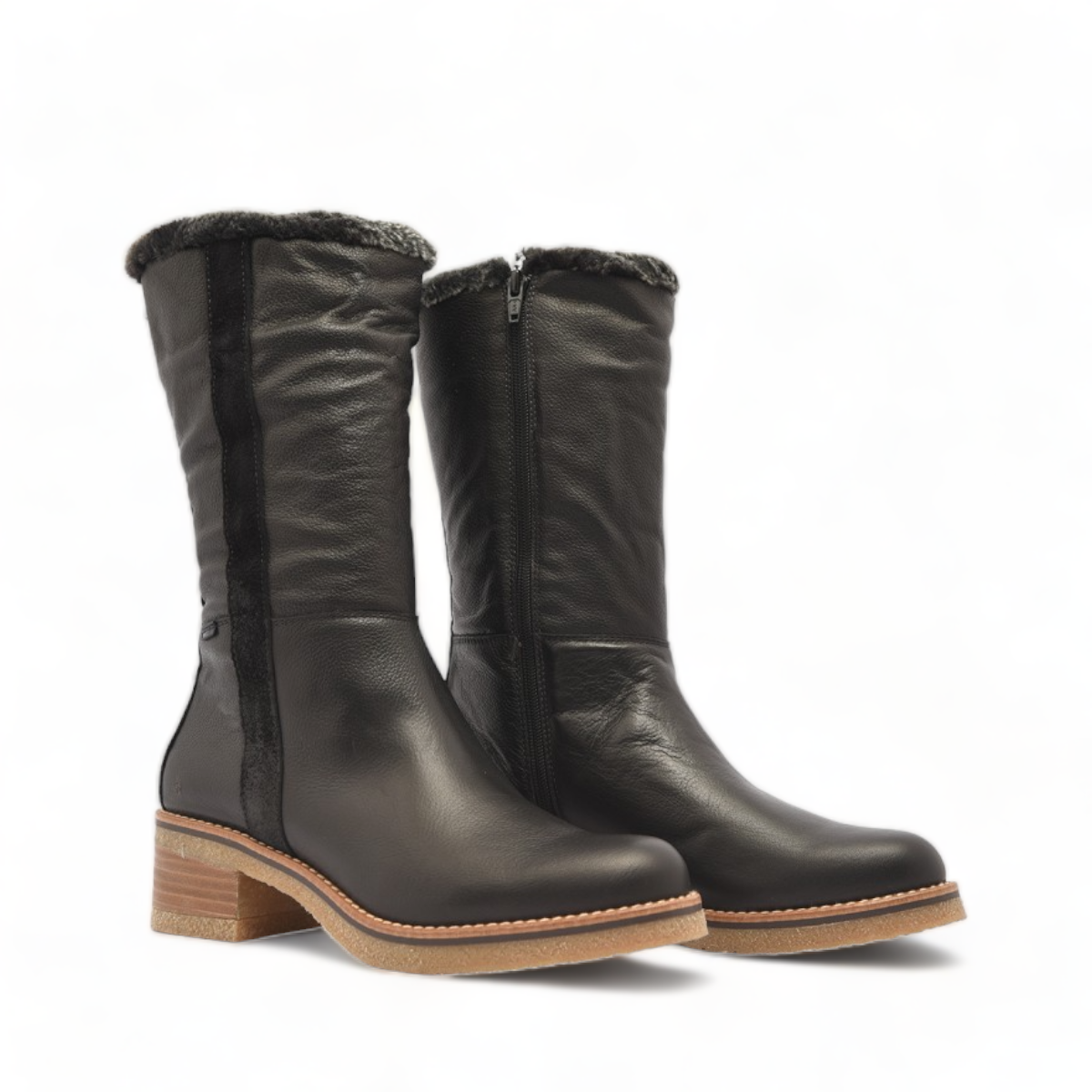 Baerchi High Leather Boot Black