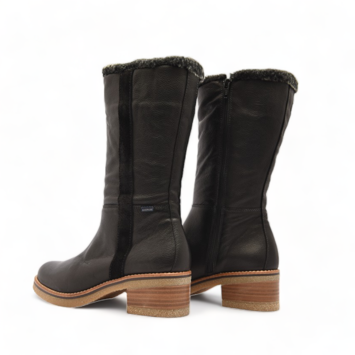 Baerchi High Leather Boot Black