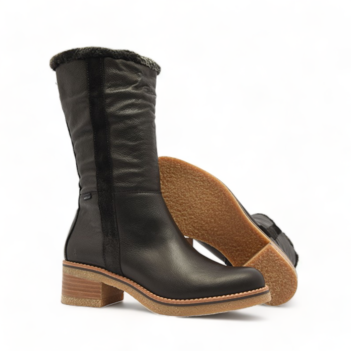 Baerchi High Leather Boot Black