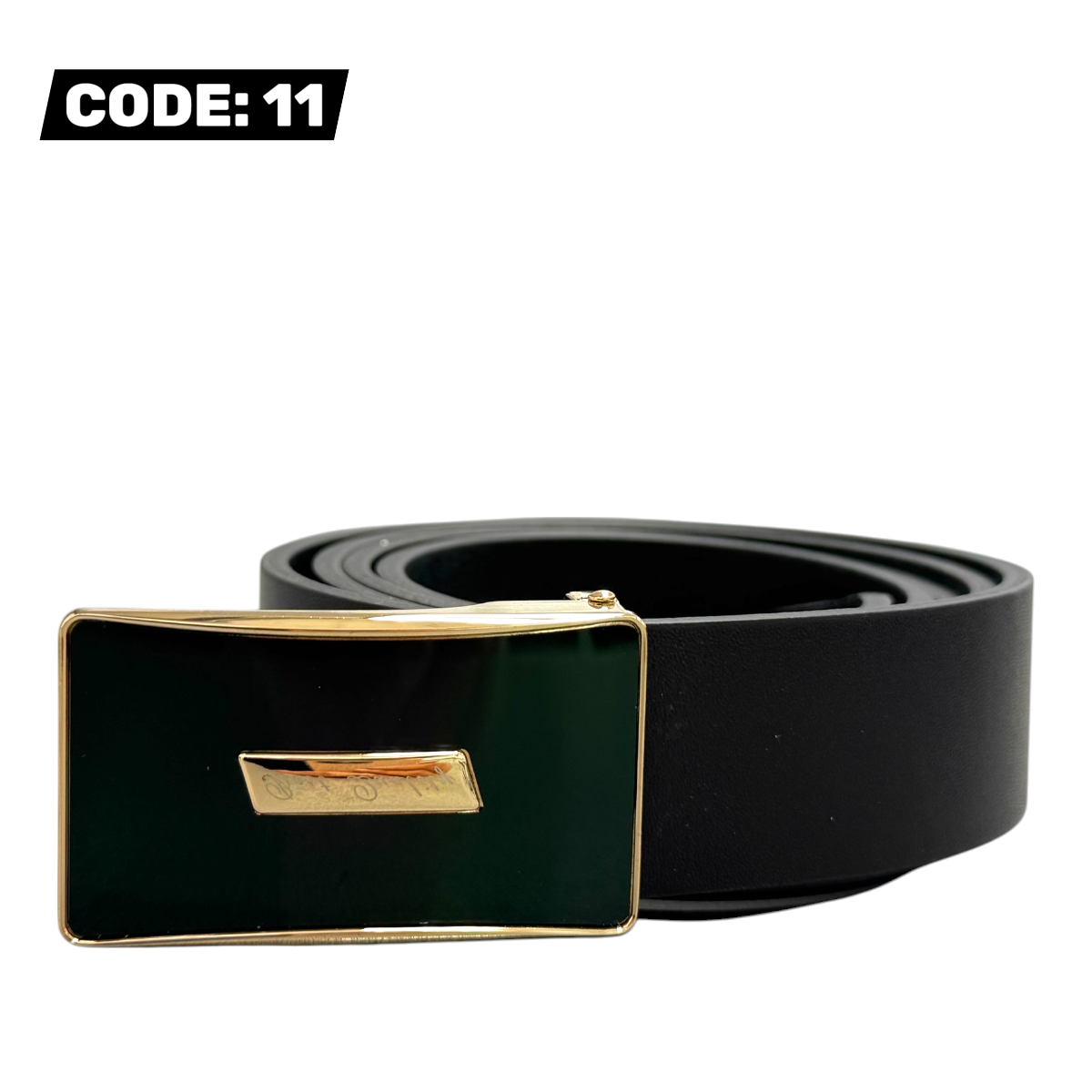 MEN'S GENUINE LEATHER BELT - BLACK