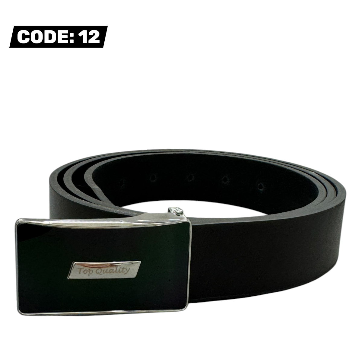MEN'S GENUINE LEATHER BELT - BLACK