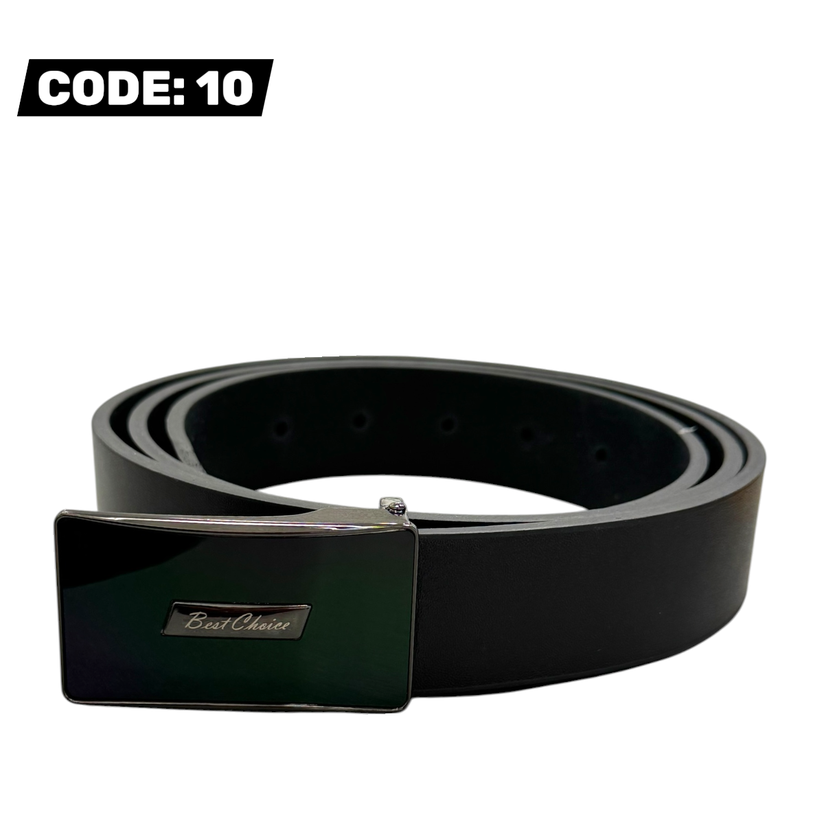 MEN'S GENUINE LEATHER BELT - BLACK