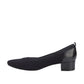 ROS HOMMERSON HESTER BLACK KNIT BLACK LEATHER