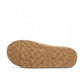BEARPAW Tabitha iced coffee suede slipper with wool lining and decorative webbing tape accent