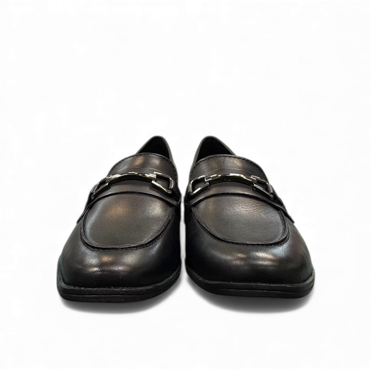 Bottero  black leather loafers with a metal horsebit detail and a classic slip-on silhouette.