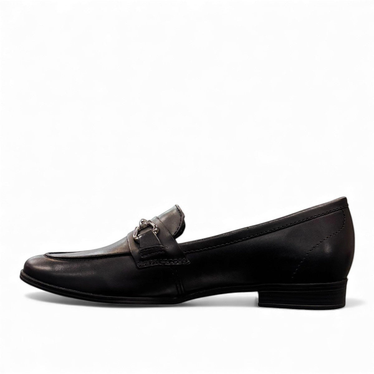 Bottero  black leather loafers with a metal horsebit detail and a classic slip-on silhouette.