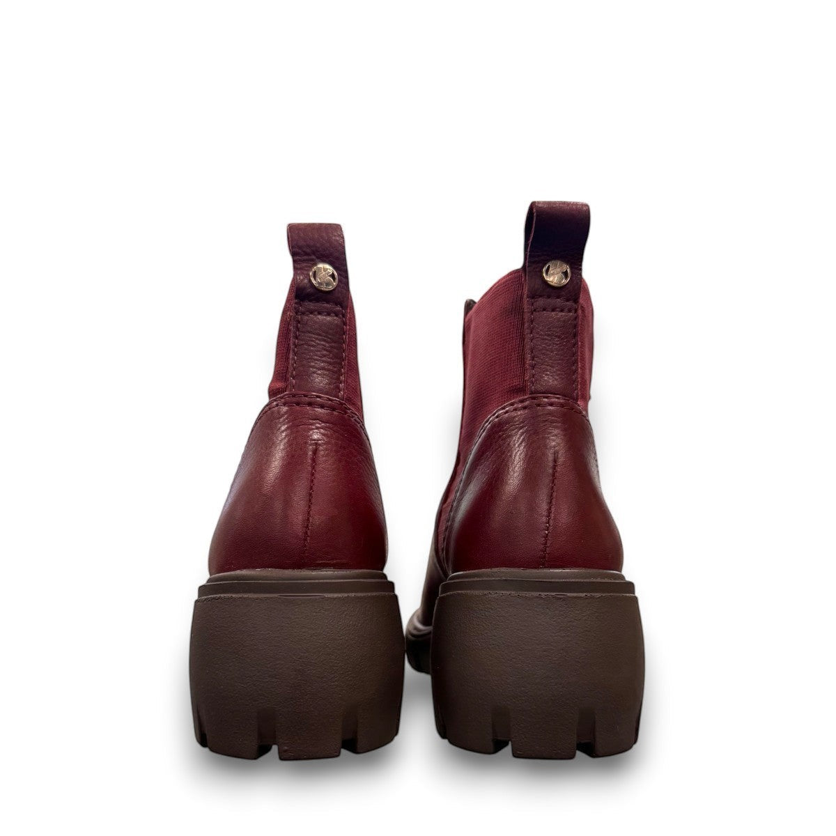 Bottero Aiden ankle boots in burnished cognac leather with a low block heel and side zipper detail.
