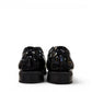 COLLEXION F7067M black patent leather lace-up dress shoe with a sleek, polished formal silhouette.
photo of the back side