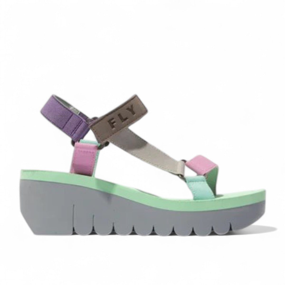 FLY LONDON YEFA726FLY /011 GREY/MULTI/CAMU PINK