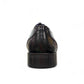 Fit minab black leather lace-up oxford shoe with cap toe and handmade stitching for formal or smart casual wear.