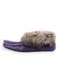 ALBERTA SUEDE MOCCASINS - PURPLE