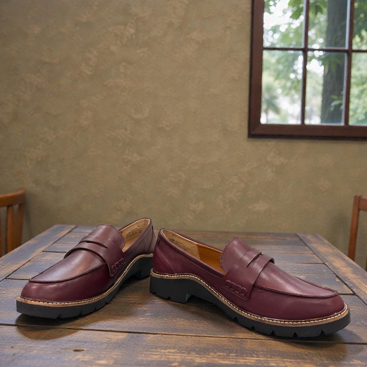 AETREX COLLETTE ARCH SUPPORT LOAFER - BURGENDY