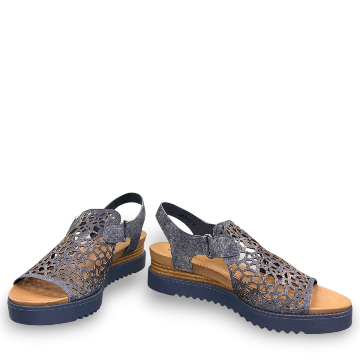 DJANGO & JULIETTE ANSH-DJ/BLUE DIST DENIM-DENIM SOLE LEATHER