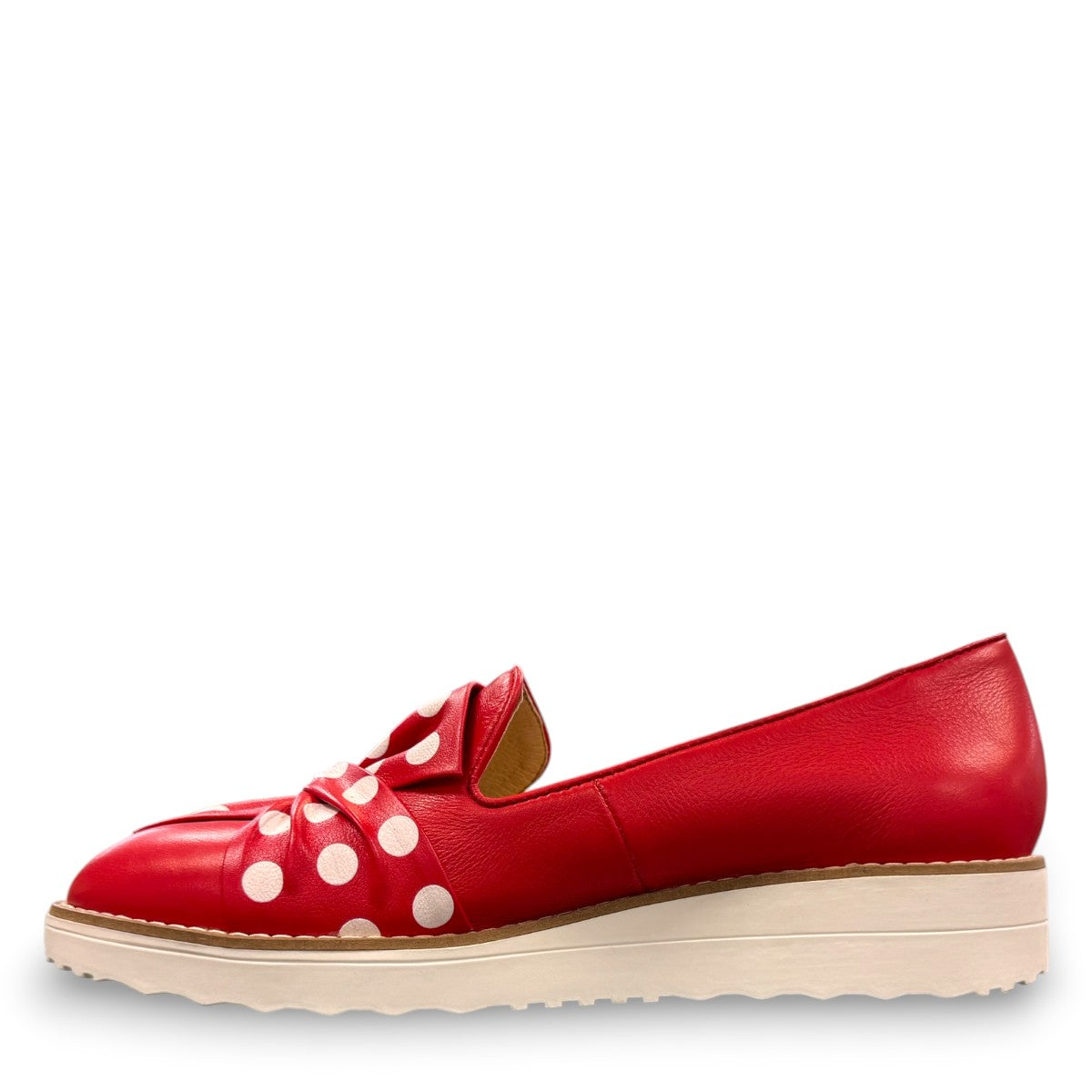 DJANGO & JULIETTE OCLEM_DJ/RED-RED & WHITE SPOT-PATENT LEATHER