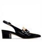 DJANGO & JULIETTE AIDAY-TODJ/ BLACK-IVORY PATENT LEATHER