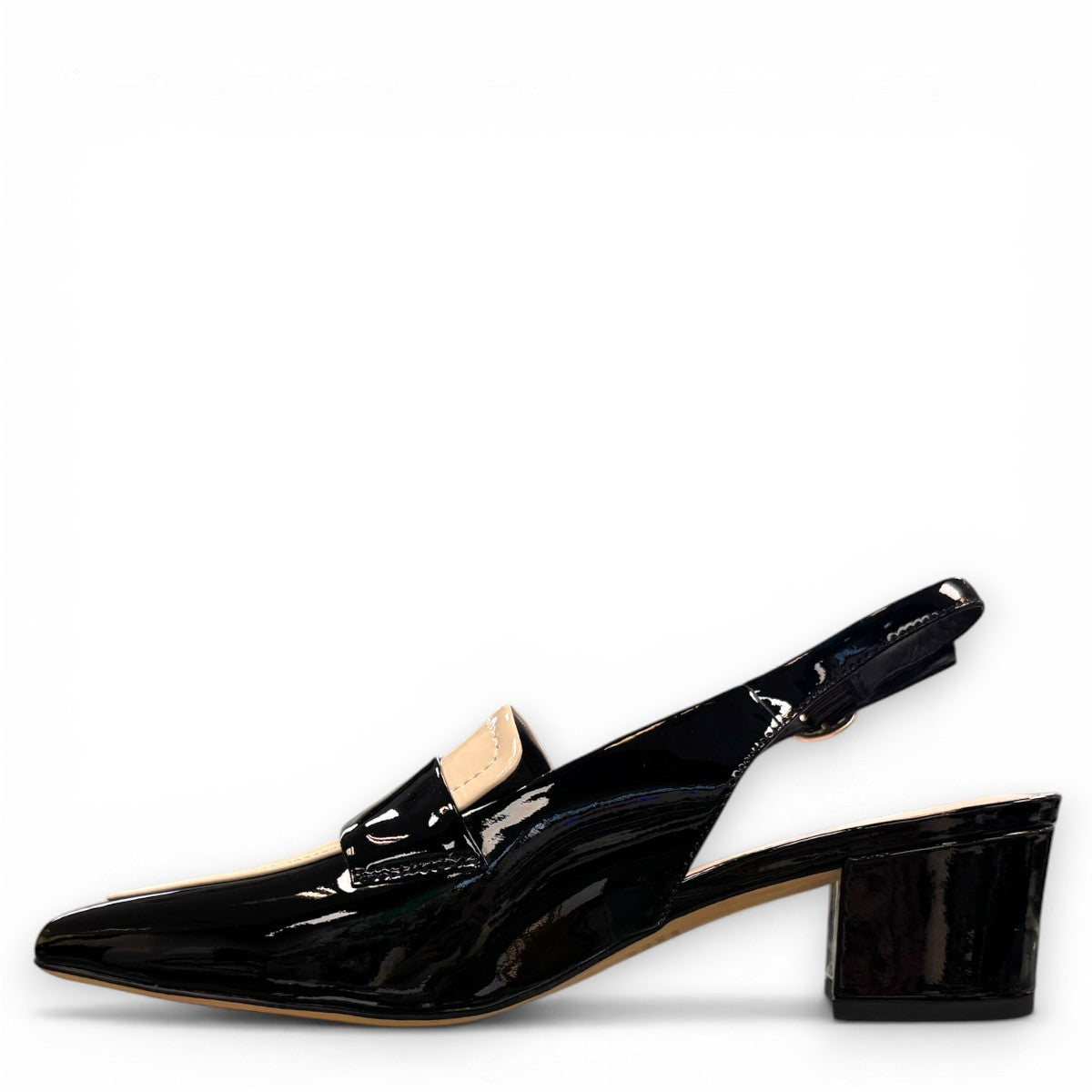 DJANGO & JULIETTE AIDAY-TODJ/ BLACK-IVORY PATENT LEATHER
