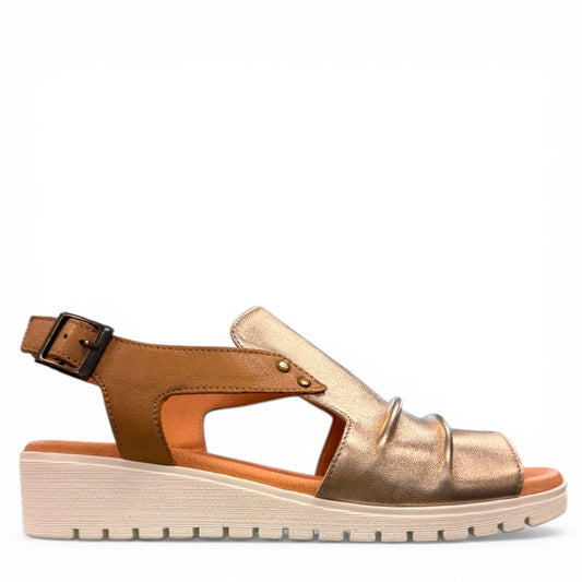 DJANGO & JULIETTE MADIS CHAMPAGNE-DK TAN-WHITE SOLE