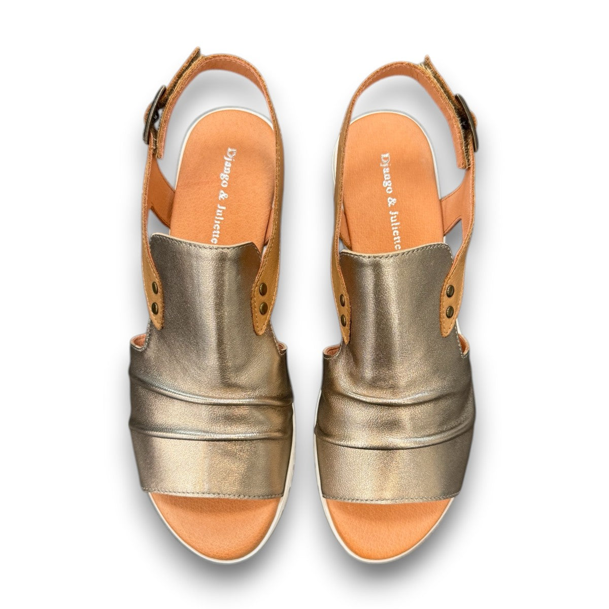 DJANGO & JULIETTE MADIS CHAMPAGNE-DK TAN-WHITE SOLE