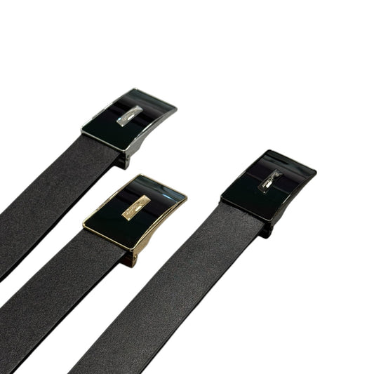MEN'S GENUINE LEATHER BELT - BLACK