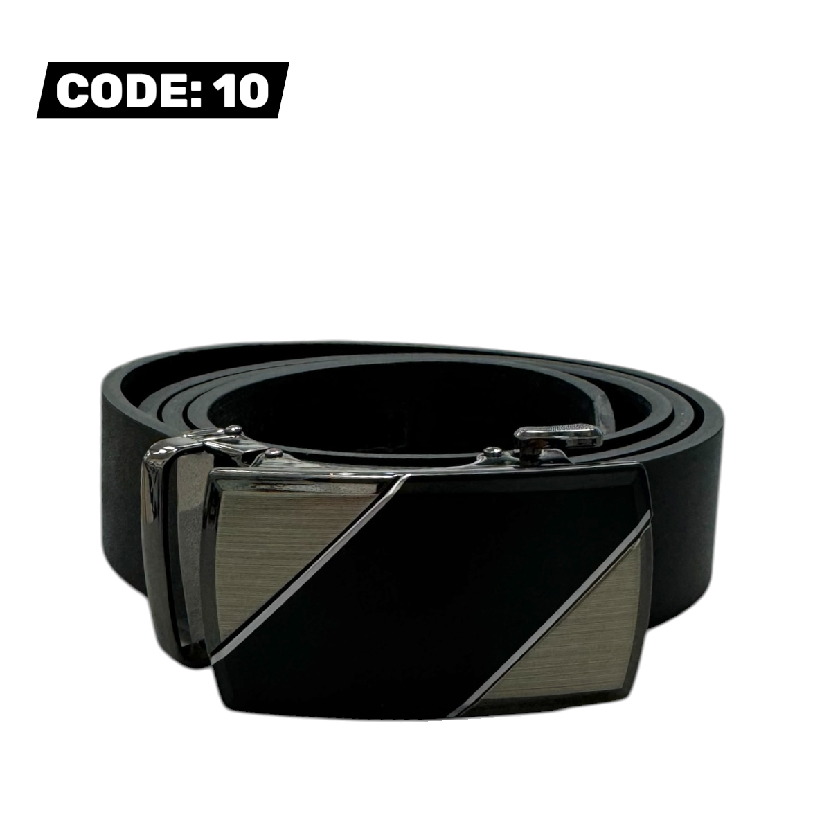 MEN'S GENUINE LEATHER BELT - BLACK