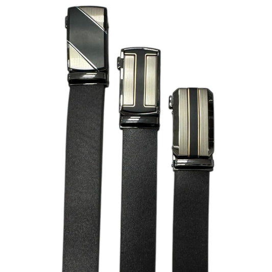 MEN'S GENUINE LEATHER BELT - BLACK