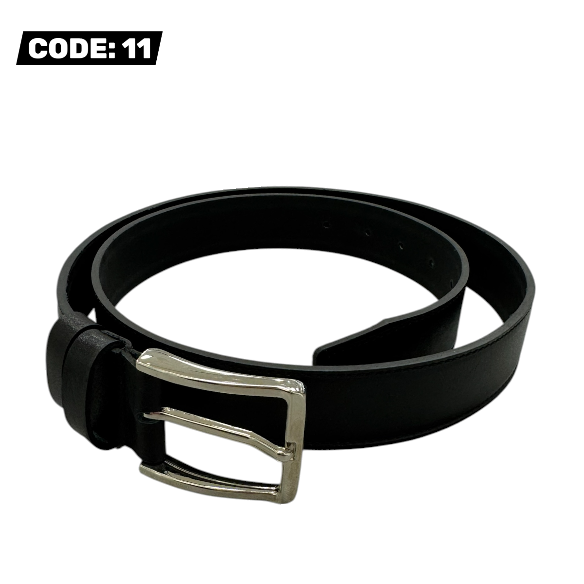 MEN'S GENUINE LEATHER BELT - BLACK