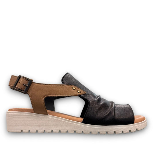 DJANGO & JULITTE MADIS-DJ  BLACK-DK TAN-WHITE SOLE