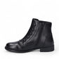 JOSEF SEIBEL SIMONA 04 black leather ankle boots with front button closure and low stacked heel.
photo of the left side