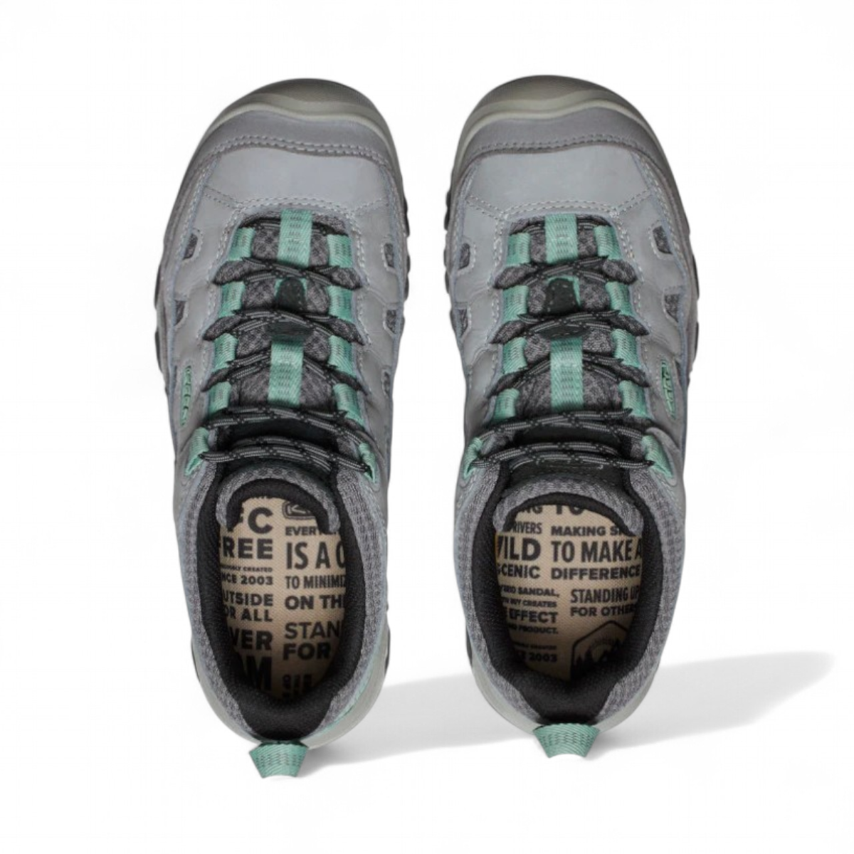 KEEN WOMEN'S TARGHEE IV VENT - ALLOY/GRANITE GREEN