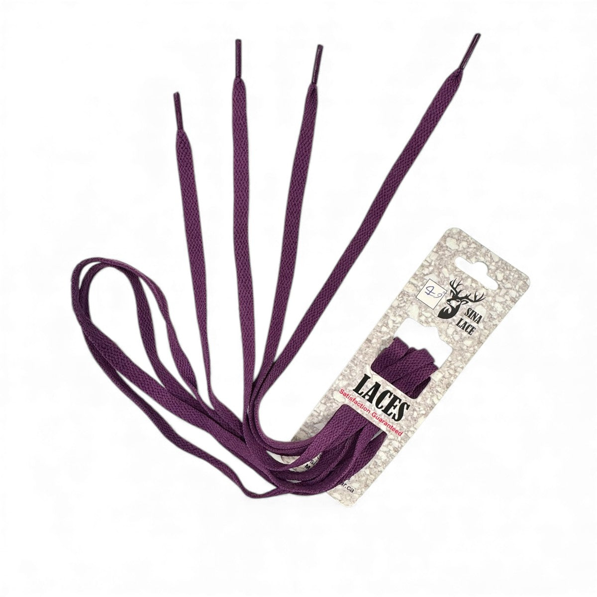 SINA FLAT SHOELACES - PURPLE