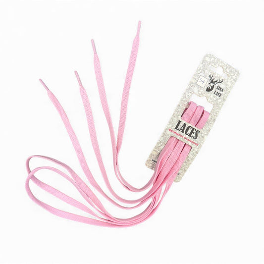 SINA FLAT SHOELACES -  LIGHT PINK