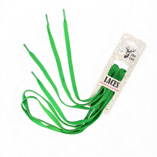SINA FLAT SHOELACES - GREEN